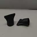 2PCS Hair Dryer Attachment Universal Black Plastic Blower Nozzle Replacement Styling Tool for Home Use or Professional Salon Hairdressing Blow Outer Diameter 4.2cm to 4.6cm
