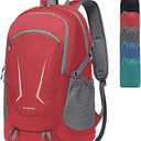 MIYCOO Backpack - Ultra Lightweight Packable Backpack for Travel Camping, 45L Hiking Back Pack Waterproof Foldable Daypack for Men Women, Red