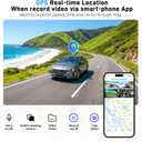 4 Channel Dash Cam 360 View Front Rear Left Right Car Camera,GPS and 5GHz Band WiFi,APP Control,G-Sensor,24H Parking Mode,8PCS IR Lights Night Vision,Wide Angle,WDR,Included Free TF Card
