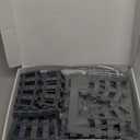 Classic City Train Tracks, 54 Pieces Railroad Track with 32 Curved, 20 Straight and 2 Switch Train Tracks, Train Expansion Accessories Compatible with All Major Train Tracks