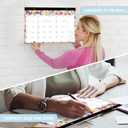 2 x Lbylyhxc 2026 Desk Calendar, 18-Month Calendar Runs from Jan. 2026 to Jun. 2027, Large 17" x 12" Desktop/Wall Monthly Calendar for Home, School or Office (Watercolor Flowers Desk Calendar)