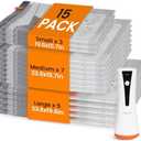 Vacuum Seal Bags for Clothing Travel with Rechargeable Cordless Pump, 15 Pack Compression Space Saver Bags for Packing, Luggage and Seasonal Storage