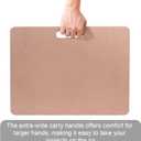 LEOLIO 24 x 20 Inch Clay Wedging Board with Built-in Handle, Portable HDF Board for Clay Art Enthusiasts, 9mm Thickness Clay Board for Crafts Ceramics Pottery Tools