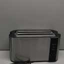 Elite Gourmet ECT-3100 4-Slice Long Slot Toaster | Extra Wide Slots for Bagels, Sourdough & Texas Toast | 6 Browning Settings | Reheat, Defrost & Cancel | Built-In Warming Rack | Stainless Steel