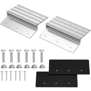 SAL Aluminum Ramp Top Kit, 2" 12" Heavy Duty Loading Ramp Ends for Truck, Motorcycle, Lawn Mower, and ATV, 750lbs Capacity Per Ramp