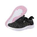 Pairduck Slip-On Wide Width Women's Walking Shoes for Daily Strolls (Black)