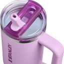 STANLEY Quencher ProTour Flip Straw Tumbler with Leakproof Lid 30 oz | Built-In Straw & Handle | Cupholder Compatible for Travel | Insulated Stainless Steel Cup | BPA-Free | Soft Orchid