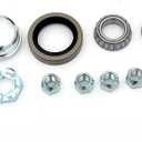 FKG Trailer Hub Spindle Kit 5 Bolt on 4.5" Bolt Circle Fit for 3,500 lb. axles with 1-3/8 Inch to 1-1/16 Inch Tapered Spindles, Set of 2