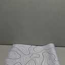 Large Gaming Mouse Pad, White Topographic Mousepad Desk Mat for Gaming Office, Long XL Mouse Pads Keyboard Pad Desk Pad for Computer Laptop 31.5''x11.8''