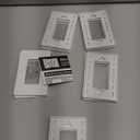 BESTTEN 10 Pack Screwless Decorator Wall Plate, Decorative Outlet Cover, USWP6 Gloss Snow White, Decorative Faceplate for Receptacle & Switch, 1 Gang, H4.69 x W2.91