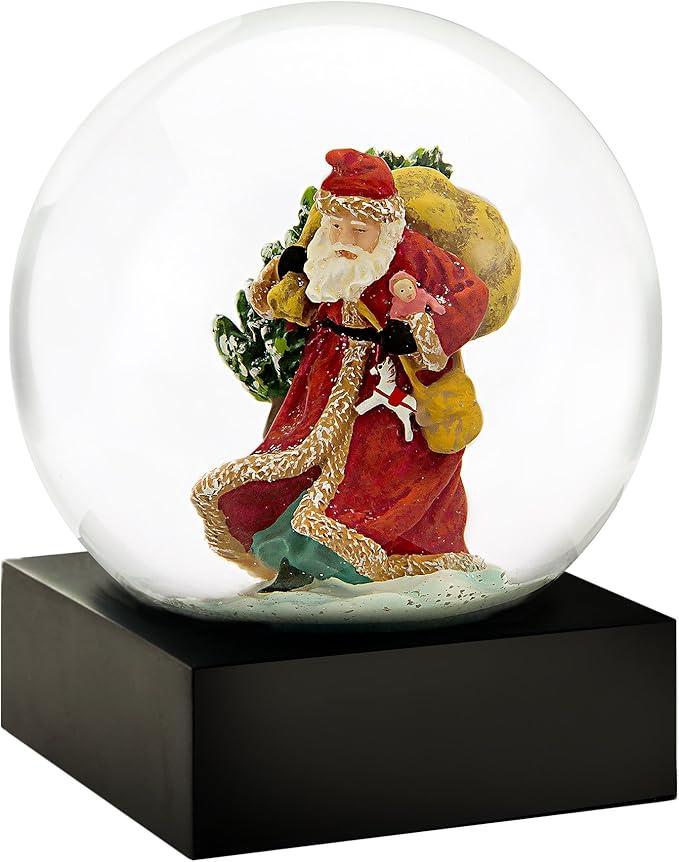 CoolSnowGlobes Saint Nick Cool Snow Globe, 4"L x 4"W x 4.5"H