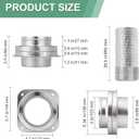 Magnetic Dryer Vent Connector Kit Airtight Seal Magnetic Dryer Vent Coupling Easy to Clean Lint Quick Connect for 4 Including a 3.3ft Save 4-6in of Space