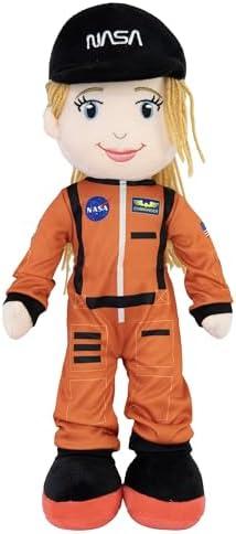 Playtime by Eimmie - 14” Eimmie NASA Doll - Soft Baby Doll - Plush Rag Dolls for 2 Year Old Girls & Boys, Toddler & Infants - Astronaut Plush Washable Doll - Girl Astronaut Doll - Astronaut Toys
