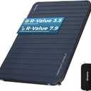 KingCamp Self Inflating Sleeping Pad, R 7.1/7.9 Dual Sided Air & Foam Camping Mattress 2 Person for All Seasons, 3" Thick Full Size Double Sleeping Pad for Camp Tent Outdoor Car, PVC Free