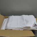 sancua 8 Pack White Tablecloth 90 x 132 Inch  Rectangle Table Cloth for 6 Feet Tables Stain and Wrinkle Resistant Washable Polyester Table Cover for Dining Wedding Banquet Party Buffet Restaurant