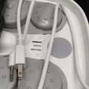 Collapsible Foot Spa with Heat and Remote, Heated Foot Bath Massager with Timer, and 24 Motorized Shiatsu Massage Balls, Foot Soaking Tub Supports Hot/Cold Water Soaking (Black)