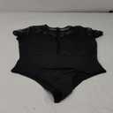 SEBOWEL Women Long Sleeves Mesh See Through Jumpsuit Bodysuit Top Leotard, XXL