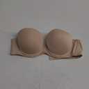 Plusexy Women's Push Up Strapless Bra Thick Padded Underwire Convertible Multiway Bras (34C, Nude)