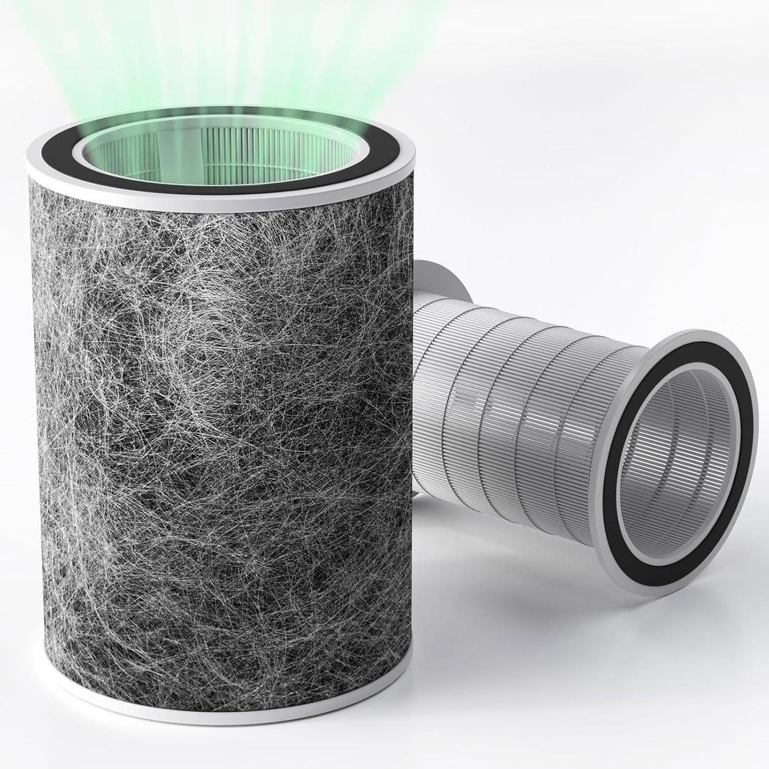 1Pack HP201 Replacement Filter Compatible with Shark HP201, HP202, UA205, AP1000 and For Shark HC501, HC502 Air Purifier MAX, Absorb 99.97% Particulate, Compare Part HE2FKBASMB, HE2FKBAS