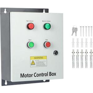 Motor Control Box, with AC Contactor, 220V 2HP Single-Phase Multifunction Controller for Motor, Refrigeration, Water Pumps, and Fan