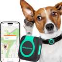 GPS Tracker for Dogs and Cats, Mini Cat & Dog GPS Tracker with Health Monitor and GPS Dog Fence, Waterproof GPS Pet Tracker, Works with Any Collar (Android and iOS Universal)
