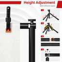 10x6.5 FT Backdrop Stand for Parties, Adjustable Photo Backdrop Stand Kit with Carrying Bag, Portable Background Stand Backdrop for Wedding, Photoshoot, and Photo Studio