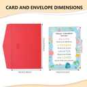 FANICE EOS Back to School Cards for Boys Girls First Day of School Supplies for Son Daughter Students Inspirational Gifts for Kids Kindergarten Preschool College