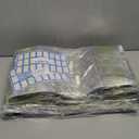 400-Pack Reclosable Large Mylar Bags for Food Storage 14" x 10" 1 Gallon Stand Up Pouch Bags Bulk Resealable Smell Proof Aluminum Silver Foil Bags with Clear Window Kitchen Storage Edible Packaging