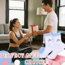 4 x Women Pilates Non Slip yoga socks, ballet sports cherry fitness hospital rehabilitation slipper Socks