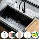 KUAOOAUK Faucet Mat for Kitchen Sink, Diatomaceous Earth Stone Drying Mat, Super Absorbent Sink Splash Guard, Prevent Moisture Stone Sink Tray for Bathroom Counter (White, 23.6 x 3.9 In)