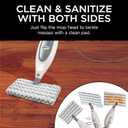 Shark® Professional Steam Pocket® Mop with Swivel Steering, 2 Washable Double-sided Pads, Steam Sanitization, Lightweight, Steam Cleaner for Sealed Hard Floors, Marble, Stone & Laminate, Grey, S3601