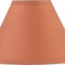 Aspen Creative 56004, Hardback Empire Transitional UNO Lamp Shade, Coral Orange, 4" Top x 10" Bottom x 7" Slant, Slip UNO 33mm