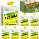 8 Pack Outdoor Hanging Fly Traps, Disposable Flies Killer Trap Bag Catcher with Natural Attractant Bait Bug Catcher and Flying Insect Trap for Outdoor Family Farm Park Orchard Garden