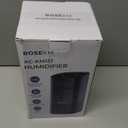 ROSEKM Humidifiers for Bedroom, 2.0L Cool Mist Humidifier for Home Plant and Baby Nursery, Quiet Ultrasonic Humidifier with 360 Nozzle, Auto Shut-Off, Filterless, Black