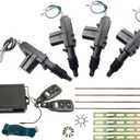Power Door Lock kit, Universal keyless Entry car kit, Remote Door Lock kit + 4pcs Door Lock Actuator