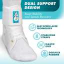 Med Spec ASO Speed Lacer Ankle Brace for Sprained Ankle and Peroneal Tendonitis, Orthopedic Ankle Support for Men, Women, Adults, Teens and Kids, Sports Injury Recovery