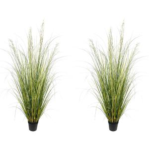 Artificial Plant 5ft(2pack) Tall Artificial Grass Plant,Faux Plants Indoor Home Decorative Artificial Plants & Flowers in Pot Fake Plant, House Plant Indoor