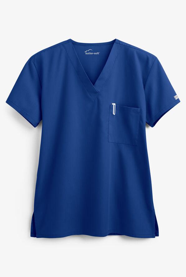 Butter-Soft Core Unisex 1-Pocket Scrub Top
 L