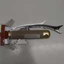 AIMIKE Round Hair Brush, 1 inch Barrel with Boar Bristles, Nano Thermal Ceramic & Ionic Tech, for Blow Drying, Styling, Curling and Shine + 4 Clips (Gold, Unisex, Fine Hair, Short Hair, Anti-Frizz)