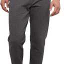 Hanes Mens Joggers, EcoSmart Fleece Sweatpants for Men, Men's Lounge Pants, 30.5" (Medium, Charcoal Heather)