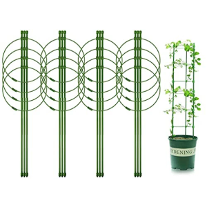 4 Pack Plant Support Cages Tomato Cage for Garden- 36 Inches Adjustable