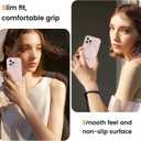 Liquid Silicone Case for iPhone 16 Pro Max with Magnetic Ring Stand, Military Grade Shockproof Protection, Anti-Scratch Microfiber Lining Covers for iPhone 16 Pro Max, Pink