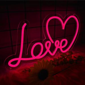 Love Neon Sign for Wall Decor, Dimmable Love Led Lights Signs Letters Signs for Wedding, Neon Light Room Decor for Party Birthday Gift Christmas Gift