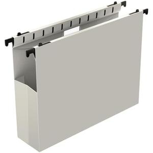 Ansook Plastic Expanding Hanging File Folders,12 Pack Reinforced Extra Capacity Hang Folders,Letter Size,Accordian Pocket,Heavy Duty 2 Inch Expansion,Hanging Folder Organizer for Office Home,Grey (Gray)