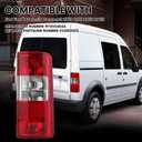 Tail Light Lens Compatible with 2010 2011 2012 2013 Ford Transit Connect Passenger Side Replace 9T1Z13404A FO2801225 (Right)