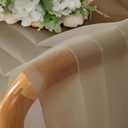 Chyhomenyc Taupe Sheer Curtains 84 Inches Long 2 Panels Set- Light Filtering Curtains for Bedroom, Soft Airy Voile Rod Pocket Living Room Window Drapes, 42Wx84L Inches, 2 PCS