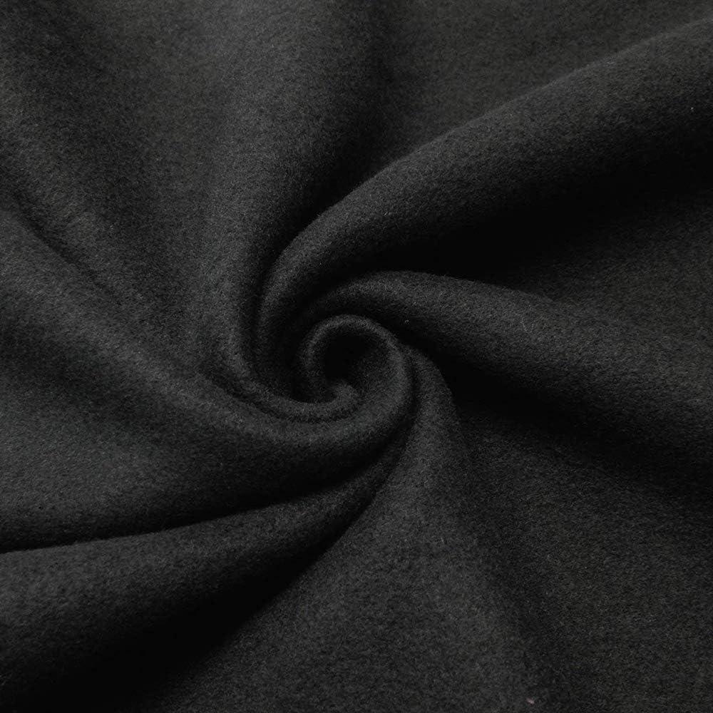 Barcelonetta | Fleece Fabric | Blanket Fabric | 72"X60" | Polar Fleece | Soft, Plush, Anti-Pill | Poncho, Pillow Cover, PJ Pants, Cushion, Liners, Eye Mask (Black, 2 Yards)