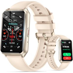 Health Fitness Tracker Watch for Women Men, IP68 Waterproof Activity Tracker with Calorie and Sleep Monitor, 110+ Sports Modes Pedometer Smart WatchStep Counter Compatible with iPhone Android (Gold)