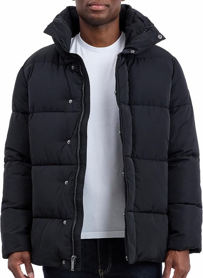Michael Kors Mens Heavyweight Puffer Jacket, Cold Weather Puffer, Winter Jackets for Men Puffer, M