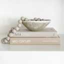 Aesthetic Decorative Books - Set of 2 Stylish Boxes Enhance Your Coffee Table, Bookshelf or Mantel Decor - Beautiful Fake/Faux Books for Modern Home Decoration, Photo Storage and as a Keepsake Box (Brown-Beige)